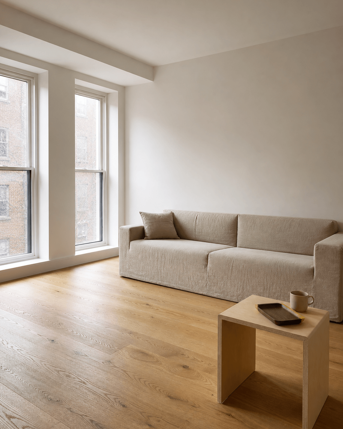 The space before: Pretty renders. Nothing you can actually buy.