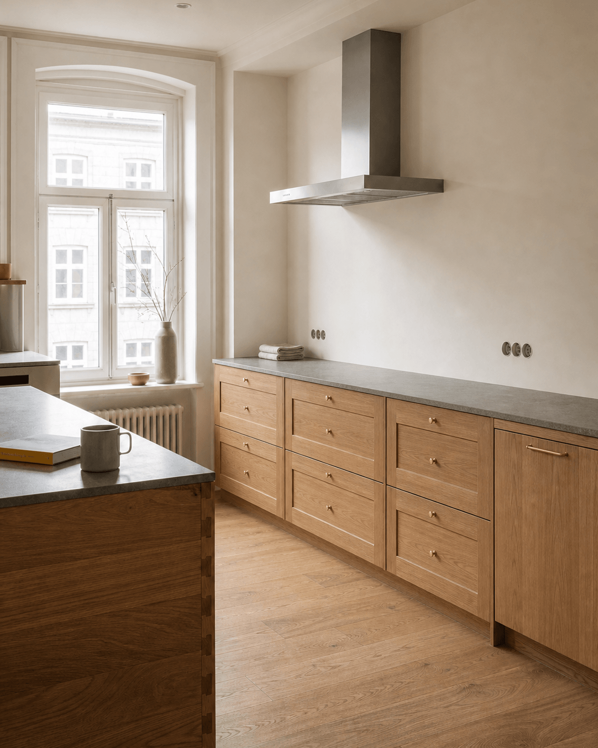 Concept render: Een kastenmaker vinden in Amsterdam kost weken. De kasten maken kost maanden.