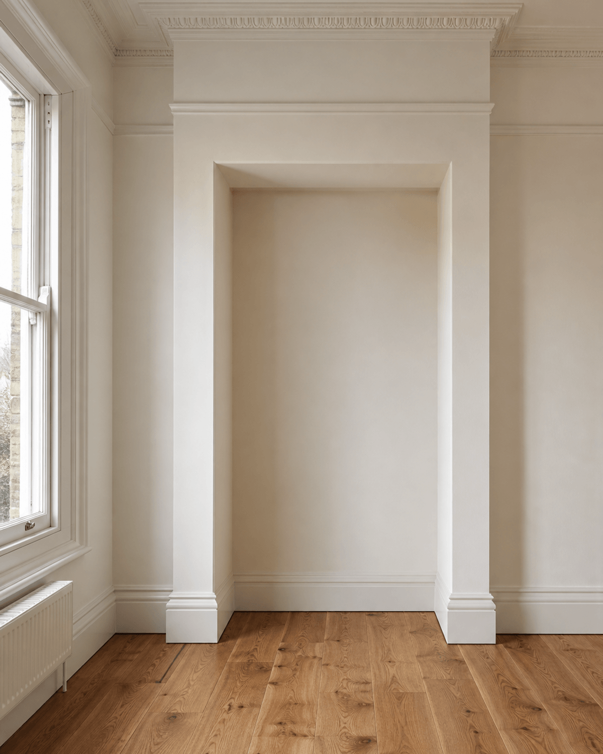 The space before: IKEA Pax is 1 m wide. Your alcove is 1.37 m.