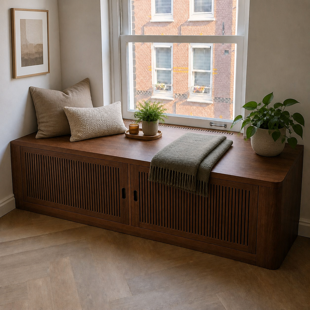 A custom built-in reading nook concept